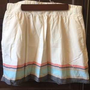 Off white/pastel cotton mini skirt Old Navy